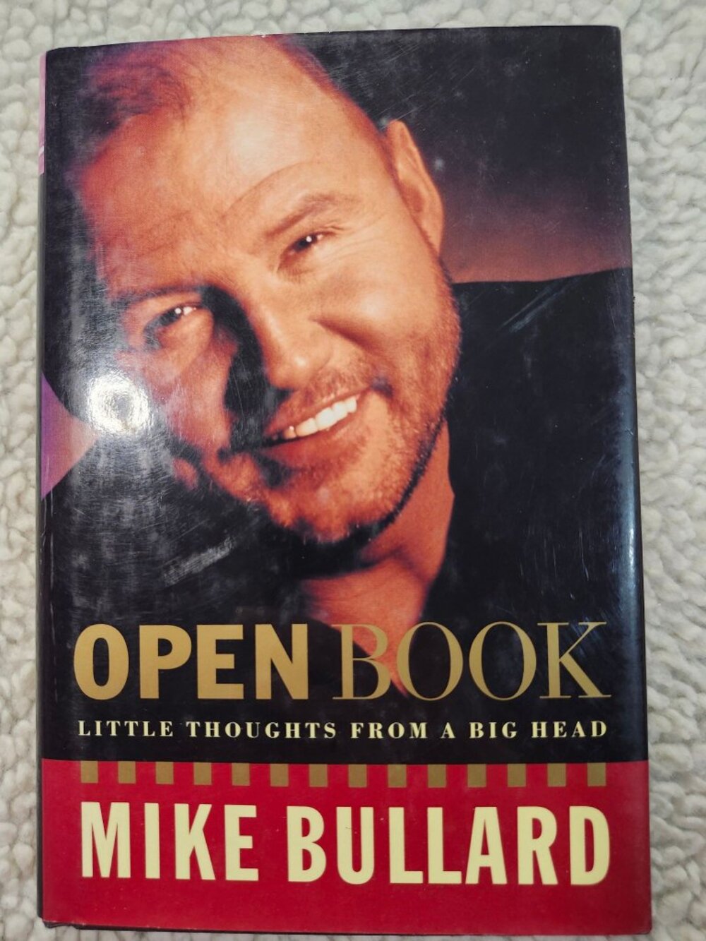 Mike Bullard Open Book Little Thoughts From a Big Head Hardcover 1999 with DJ